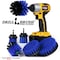 Drill Brush Power Scrubber By Useful Products 7 in W 5 in L Brush, Blue B-542OMS-2L-QC-DB - alternate 3